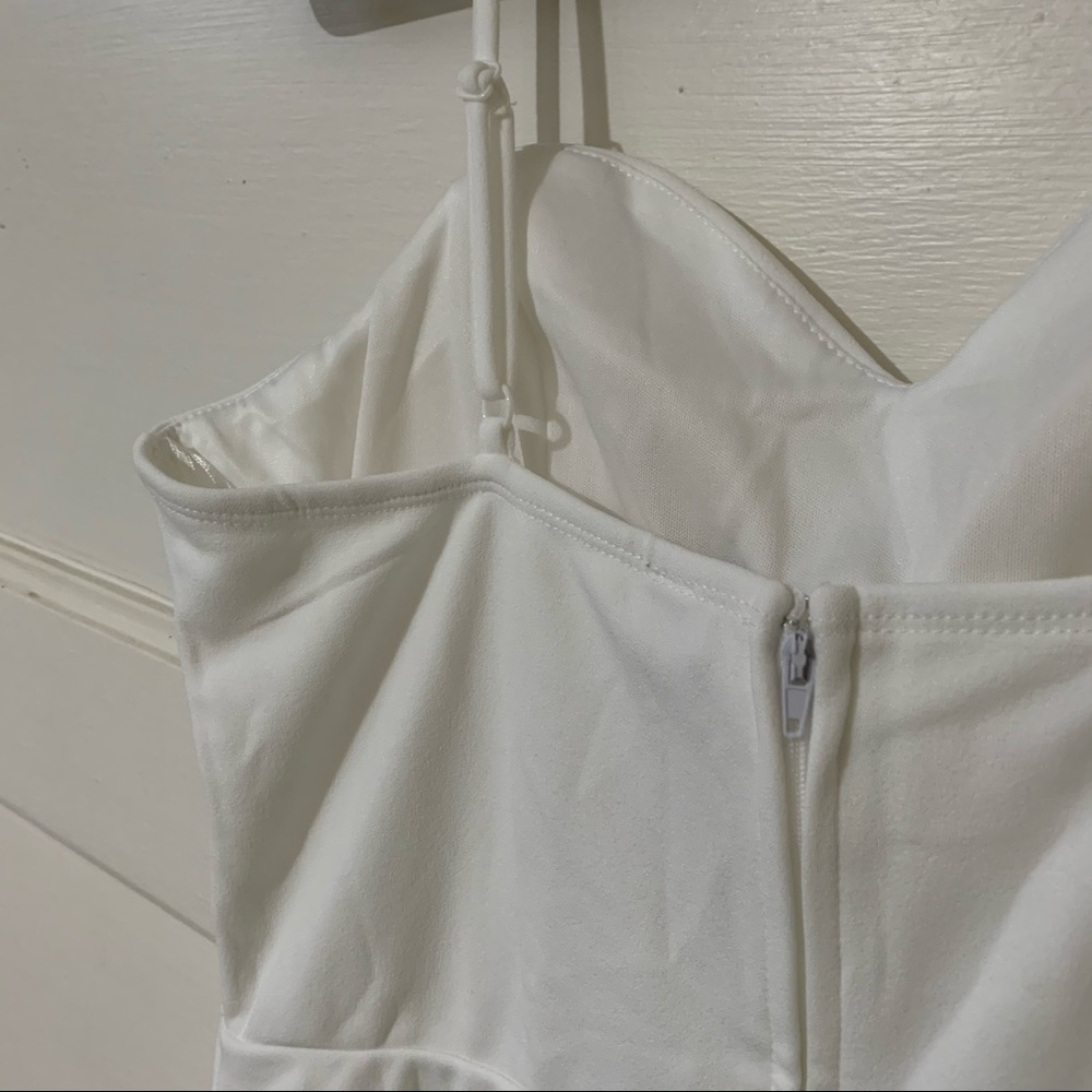 Alba Crochet Band White Mini Dress - NWT - Picture 9 of 13